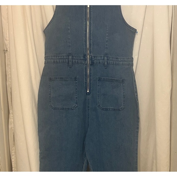 Cider Pants - Cider Denim Zip-Front Jumpsuit